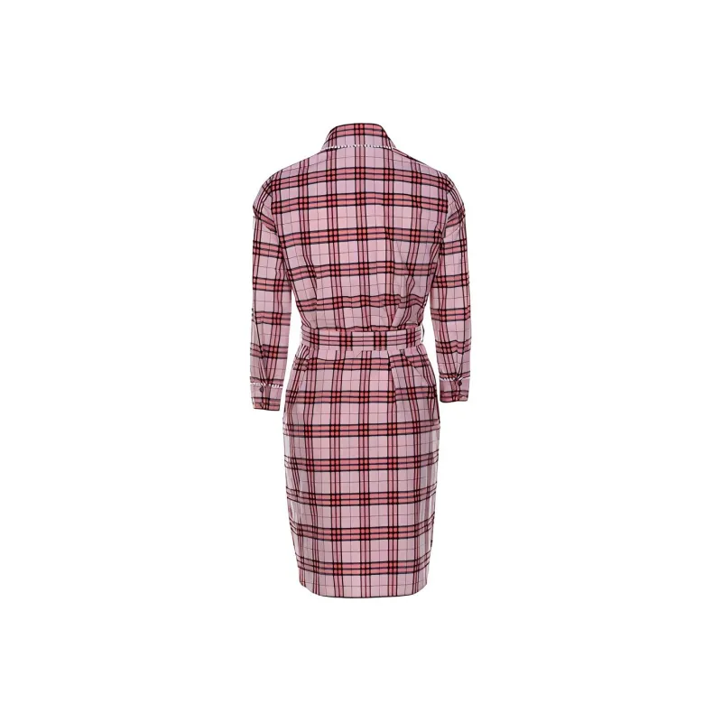 Burberry Long Sleeved Dress Women's Pink-1