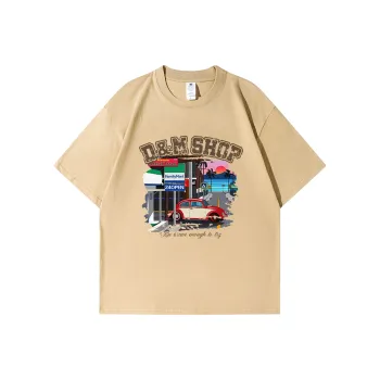 D&W T Shirts Unisex Khaki