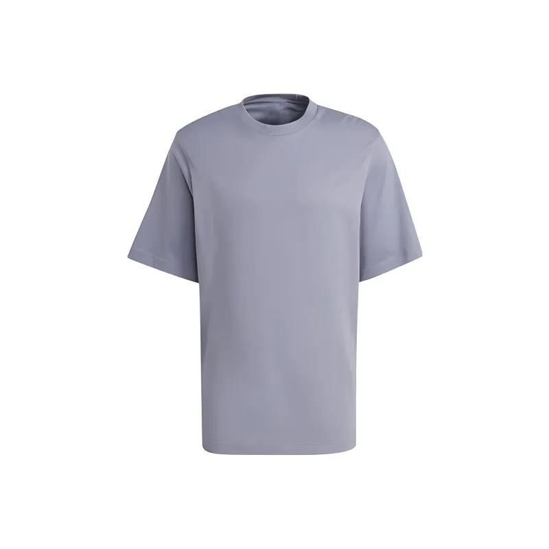 Adidas T Shirts Men Silver Gray Violet-0