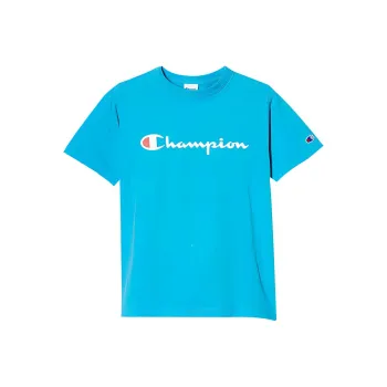 Champion T Shirt Japan Version Unisex Aqua Blue