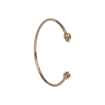 Alexander McQueen Thin Twin Skull Bracelet