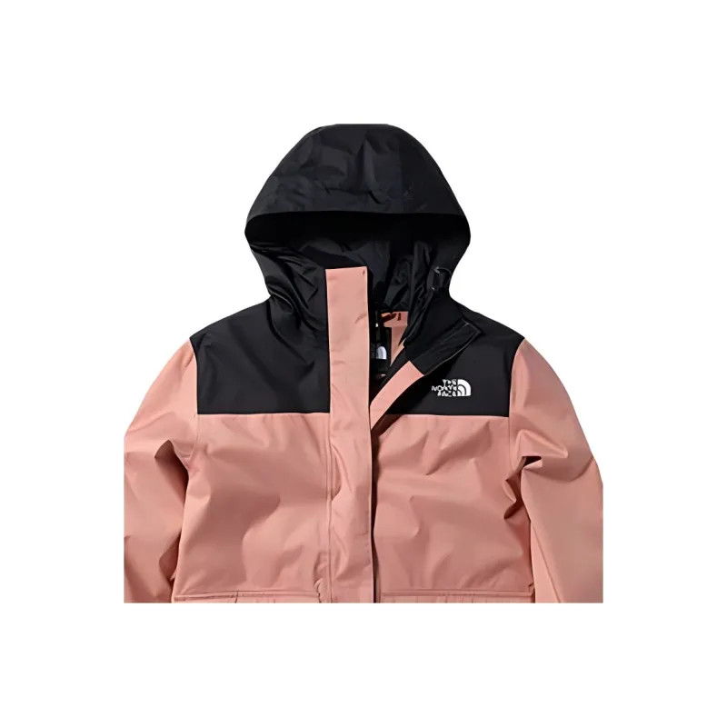 THE NORTH FACE Outdoor Hiking Waterproof, Windproof, And Breathable Windbreaker Jacket Women's Pink-2