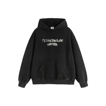 NARTALIY Sweatshirt Unisex Washed Black