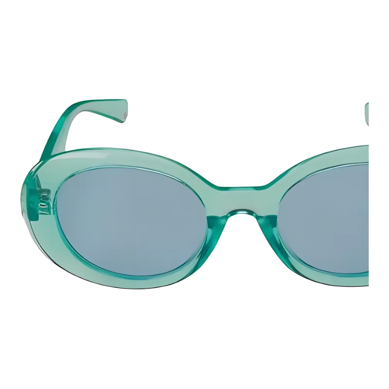 Polaroid Plastic Oval Sunglasses Women's Green-2