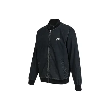 Nike Sportswear Club+ Men's Washed Zip Up Jacket Black