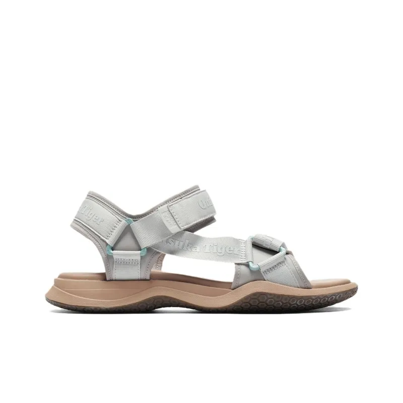 Onitsuka Tiger Ohbori Strap Beach Sandals Unisex Gray-1