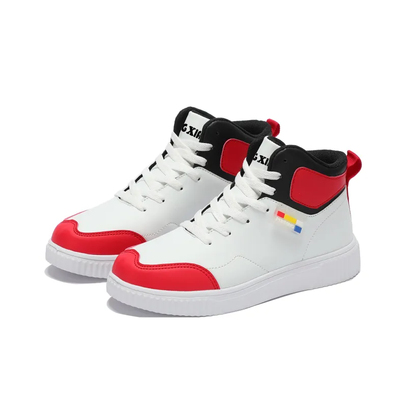 Singing Anti Slip And Wear Resistant Height Increasing High Top Skateboard Shoes Unisex-3