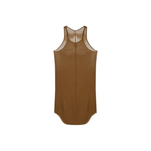 RICK OWENS Raw Cut Ribbed Tank Top
