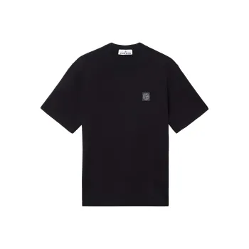 STONE ISLAND Logo Patch Short Sleeved T Shirt