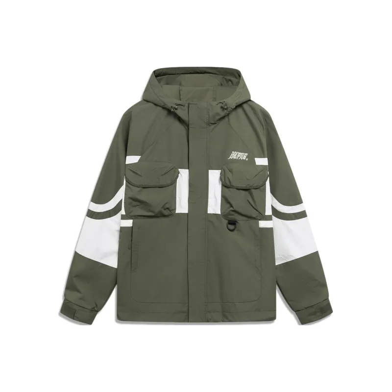 LiNing Jacket Men's Military Green Ecru-0