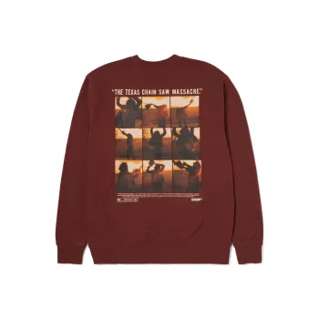 HUF Texas Chainsaw Massacre Collaboration Sweatshirts Unisex Brown