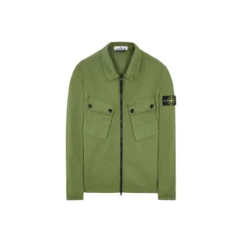 STONE ISLAND Jackets Men Olive Green