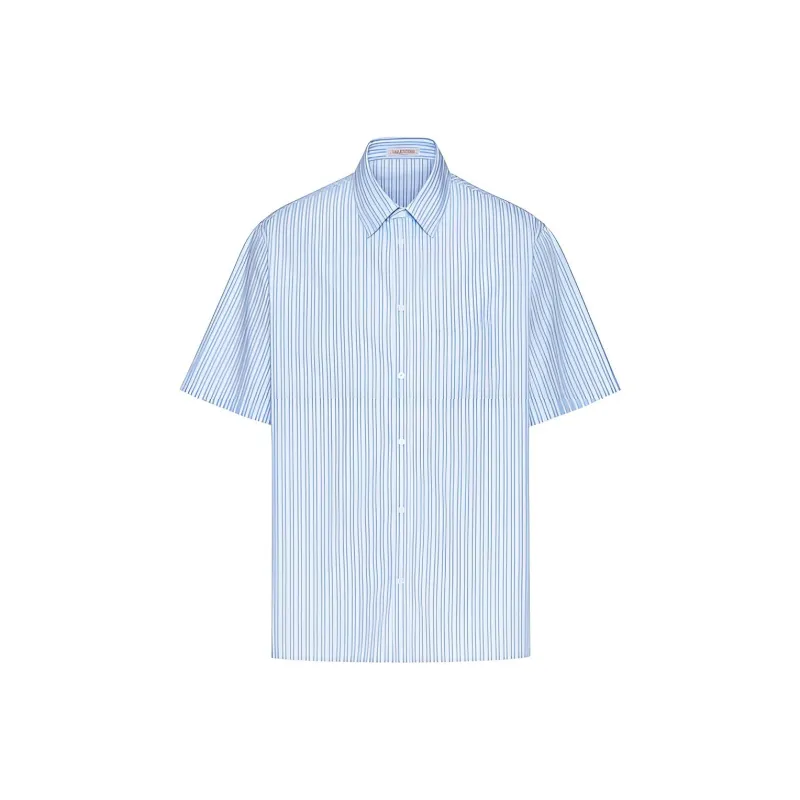Valentino Shirts Men Sky Blue-0