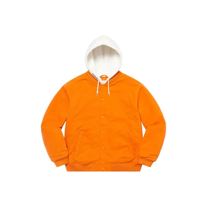 Supreme Hooded Twill Varsity Jacket-2