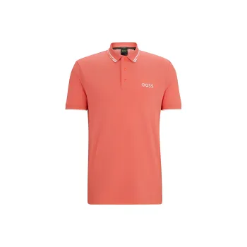 HUGO BOSS Logo embroidered Piqué Polo Shirt