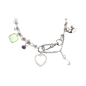ZARA Steel Necklaces Women's Silver