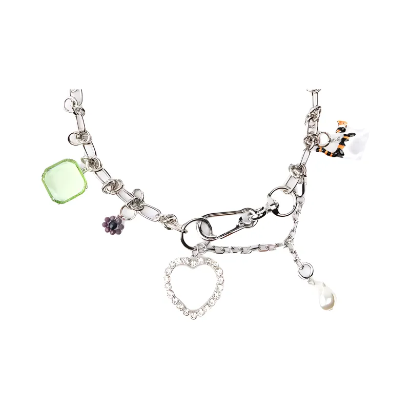 ZARA Steel Necklaces Women's Silver-0