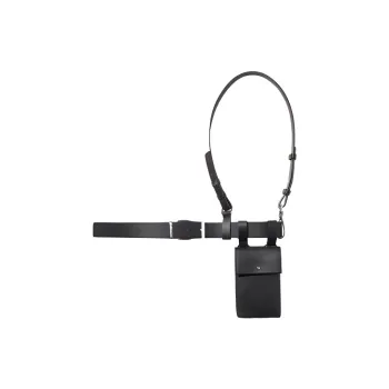 ROARINGWILD PU Leather Fanny Pack Regular Unisex Black