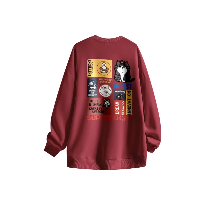 Supremo Cat Sweatshirts Unisex-36
