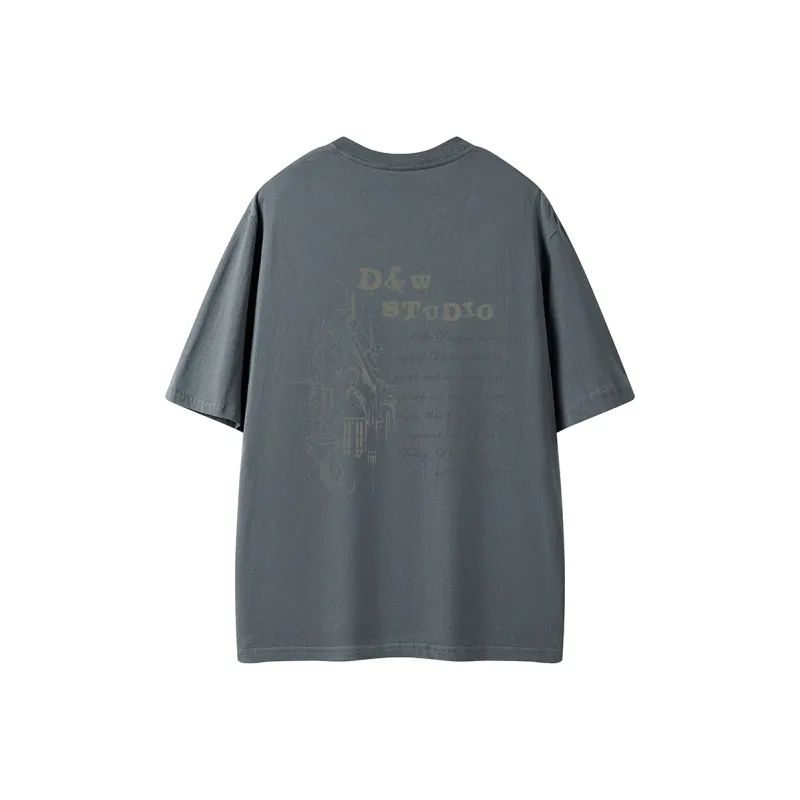 D&W T Shirts Unisex Dark Gray-0