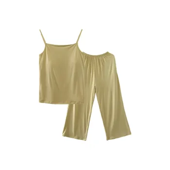 FENTENGCARE Pajama Set Women's Earth Yellow