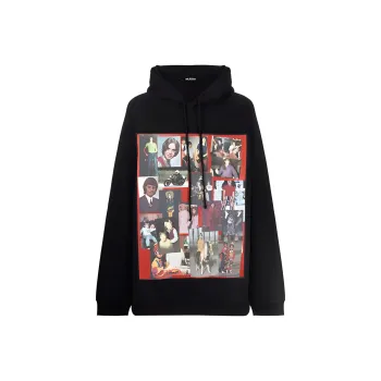 RAF SIMONS Oversized Photographic print Hoodie
