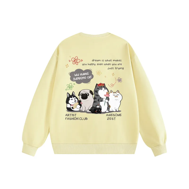 Supremo Cat Sweatshirts Unisex-10