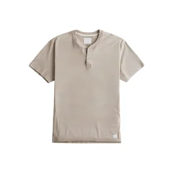Hollister T Shirt Men's Brown Yellow