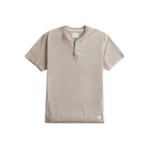 Hollister T Shirt Men's Brown Yellow