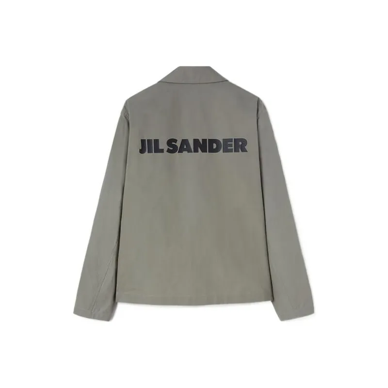 JIL SANDER Logo Printed Long Sleeved Jacket-0