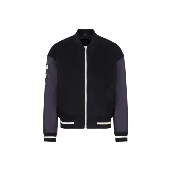 EMPORIO ARMANI FW22 Coat Men's Navy Blue
