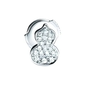 Qeelin Wulu 18K White Gold Stud Earrings Women's