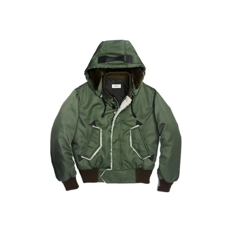 COACH Jackets Men Army Green-0