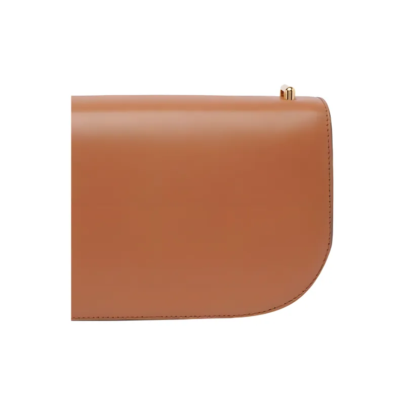 Furla Calfskin Shoulder Bag, Crossbody Bag Trumpets Women's Brown-4