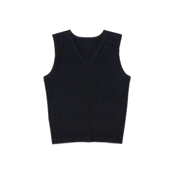 Homme Plissé Issey Miyake SS25 Tank Top Men's Marine Blue