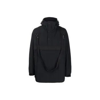 Burberry Logo Print Oversized Windbreaker Jacket