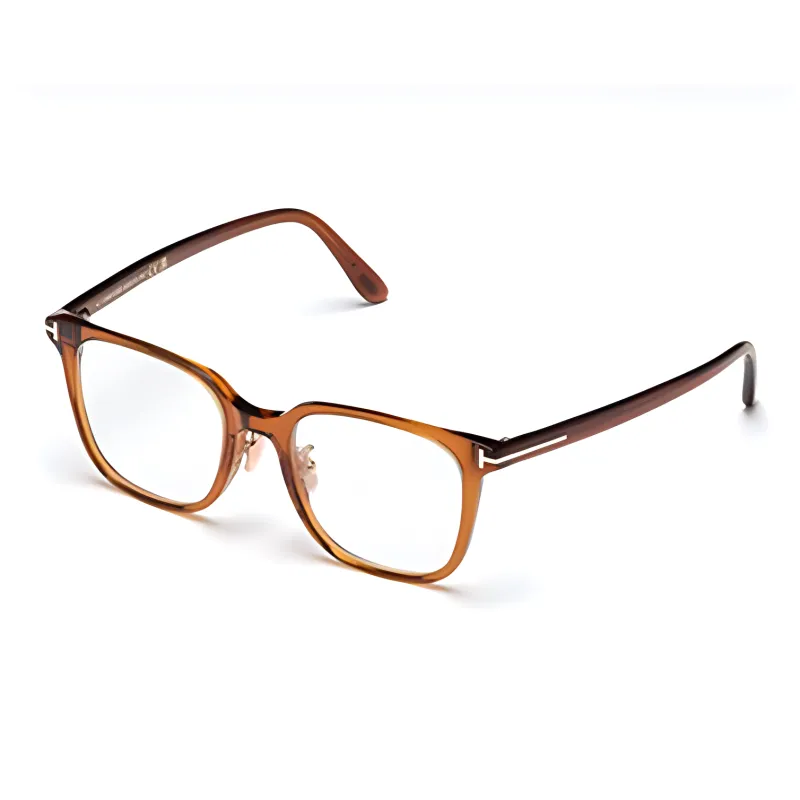 TOM FORD Acetate Square Eyeglass Frames Unisex Yellow-0