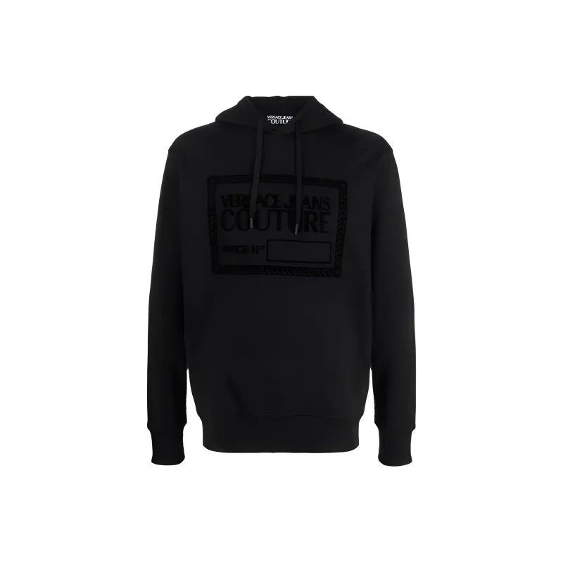 VERSACE JEANS COUTURE Logo Printed Drawstring Hoodie-0