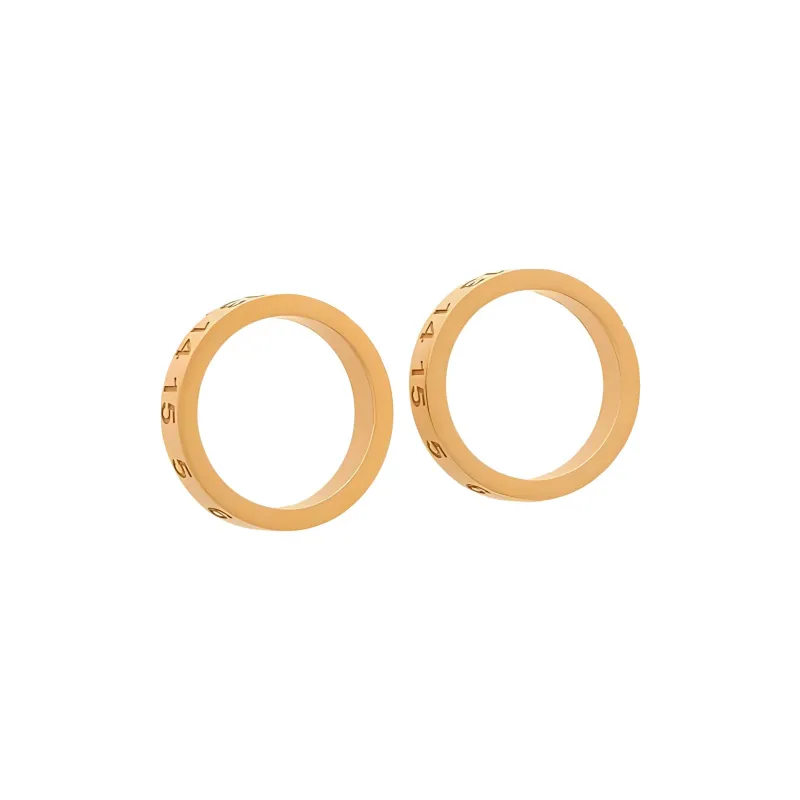Maison Margiela Numerical Engraved Hoop Earring-0