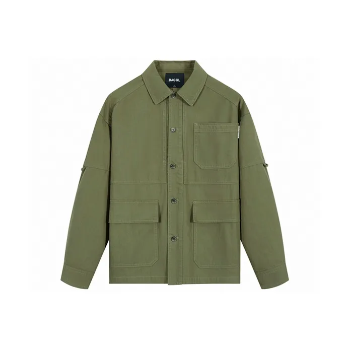BAGGL Jackets Unisex Olive Green-0