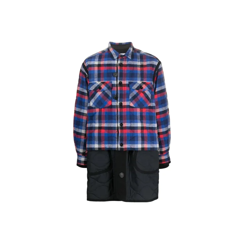 Sacai Jackets Men Blue-0