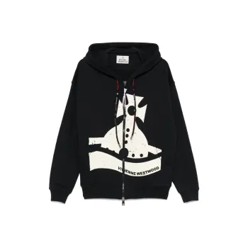 Vivienne Westwood Sunken Orb Zipped Hoodie