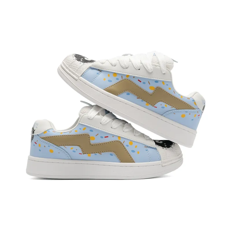 Circle Small Coverage Abrasion Resistant Lightweight Low Top Skateboard Shoes Unisex-2