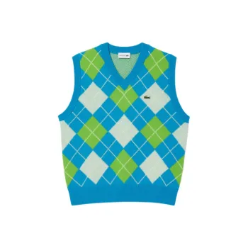 LACOSTE Tank Tops Men Blue