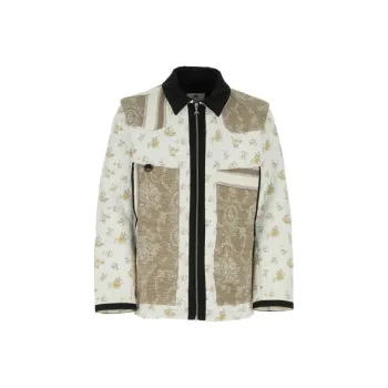 Marine Serre Boutis Floral Printed Zipped Jacket