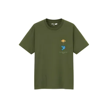 UNIQLO T Shirts Unisex Green