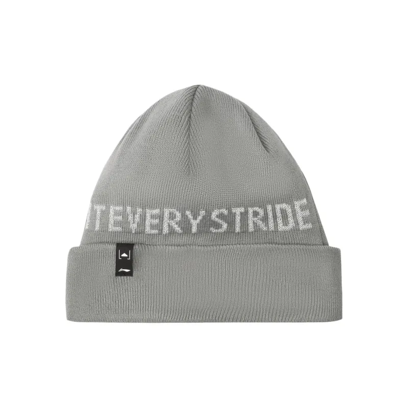 LiNing Acrylic Beanies Unisex Gray-0