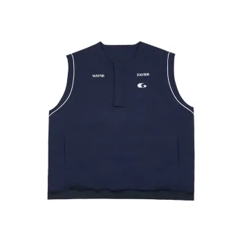 WAYNEXZAVIER Loose Fit Thickened Jacket Men's Dark Blue