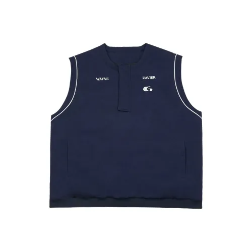 WAYNEXZAVIER Loose Fit Thickened Jacket Men's Dark Blue
