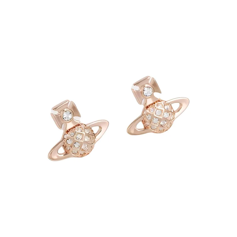 Vivienne Westwood Brass Earrings Women's Pink Gold-2